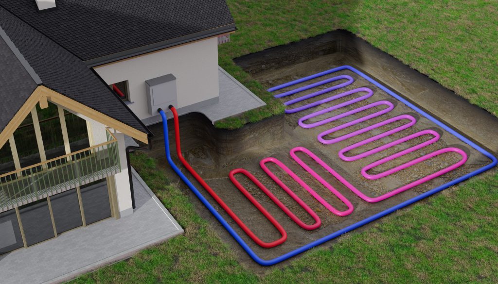 geothermal heating and cooling system 