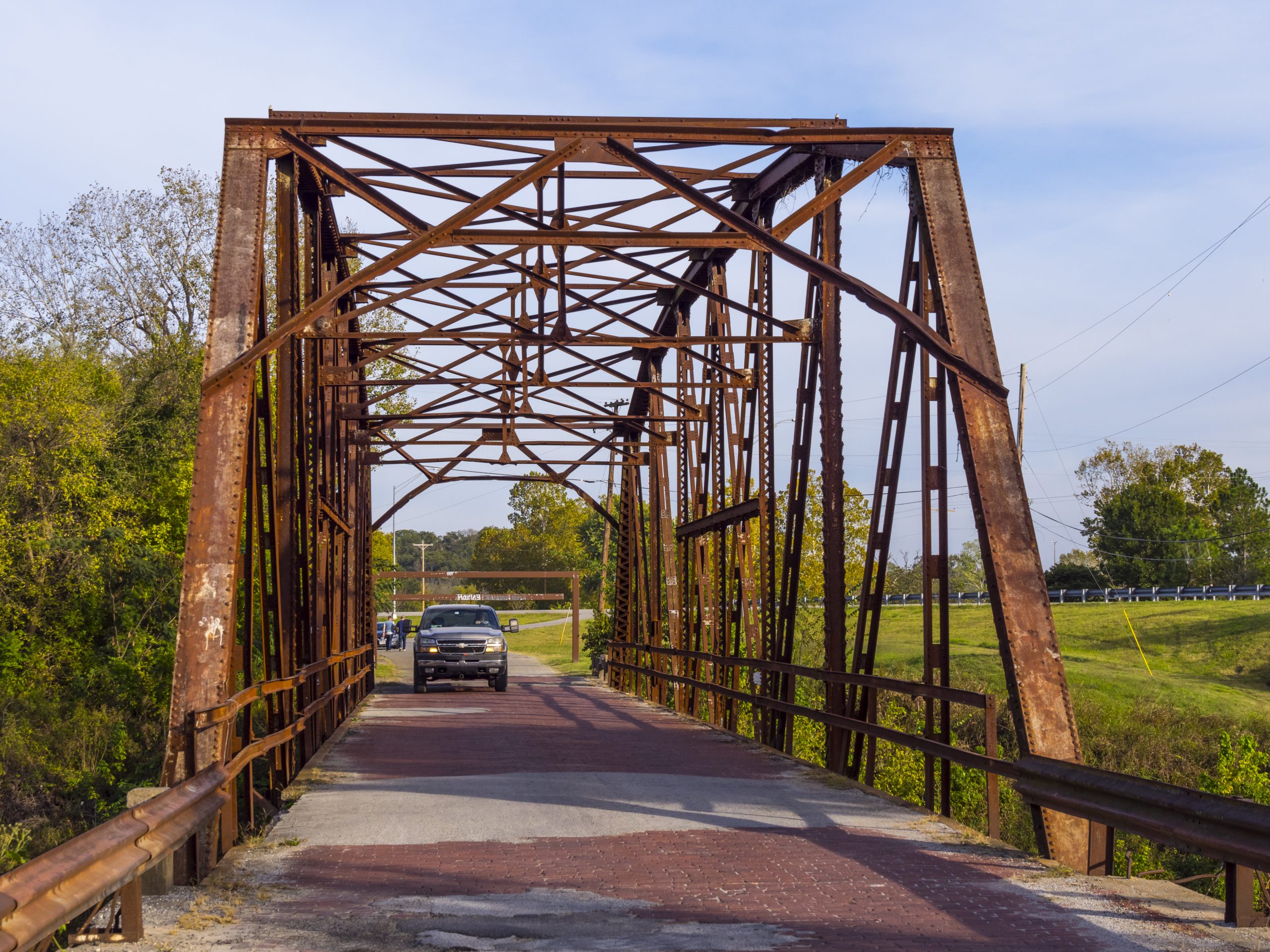 Original Route 66 Bridge from 1921 in Jenks Oklahoma