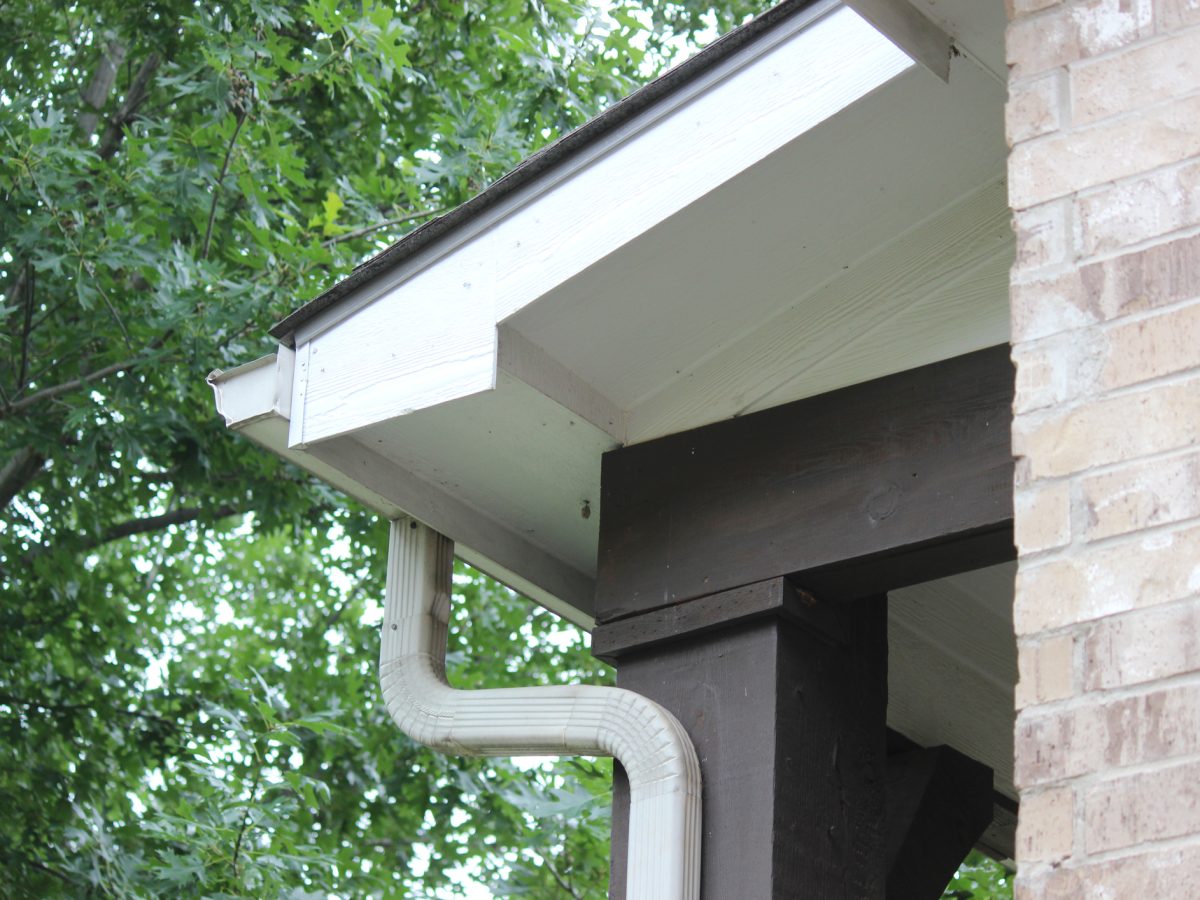 clean debris from gutters to prevent summer plumbing problems