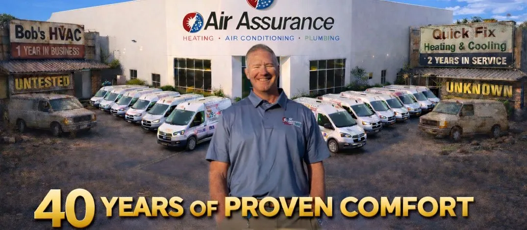 Air Assurance headquarters in Broken Arrow Oklahoma serving Tulsa homeowners with good neighbor heating and air conditioning repair services