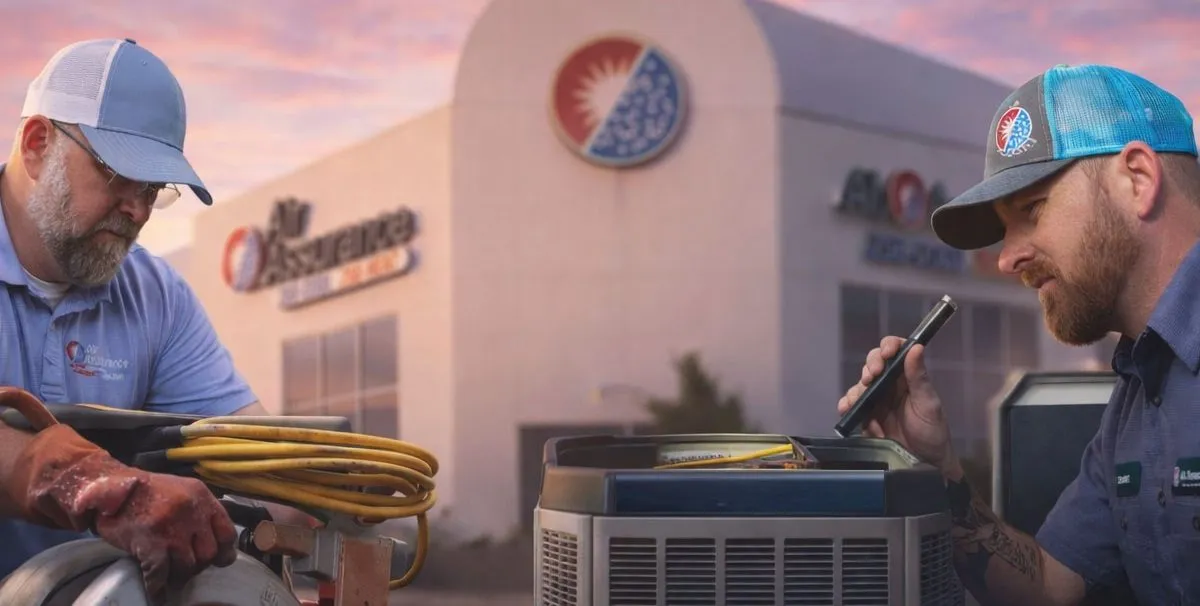 plumbing service company Coweta Oklahoma technician performing drain cleaning and leak detection service